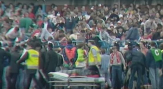 96 people died in 1989 at Hillsborough Stadium by being crushed by overcrowding.