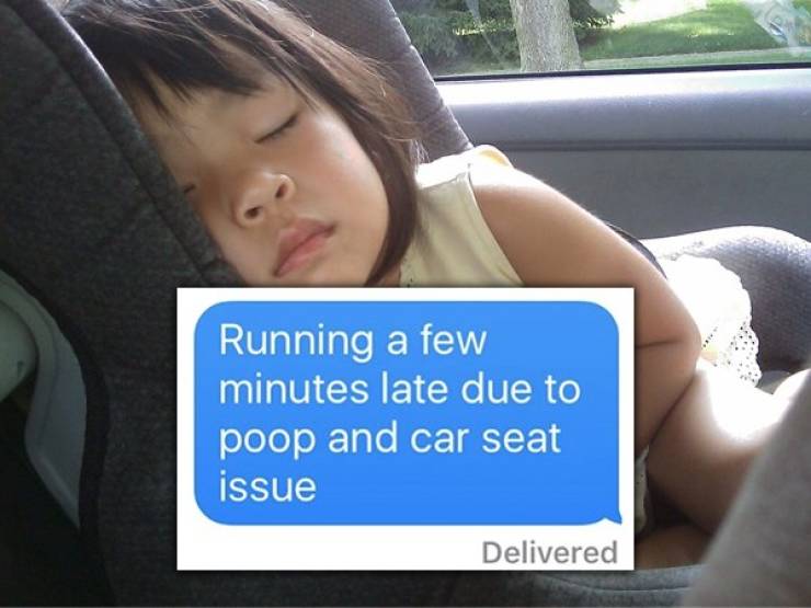 Child safety seat - Running a few minutes late due to poop and car seat issue Delivered