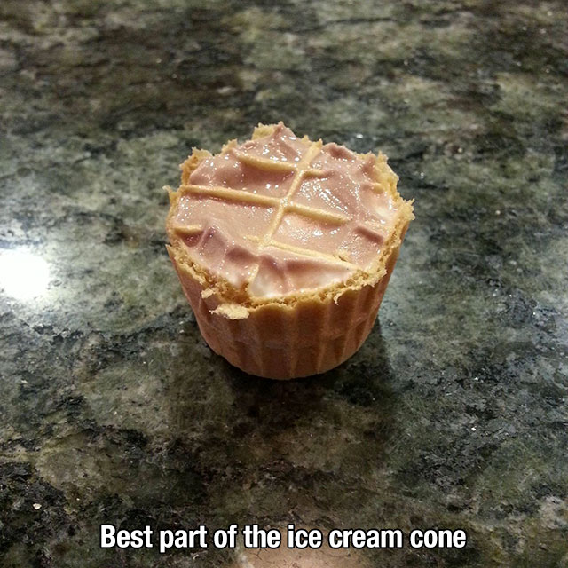muffin - Best part of the ice cream cone
