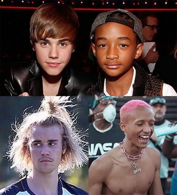 justin bieber and jaden smith before and after - Erys