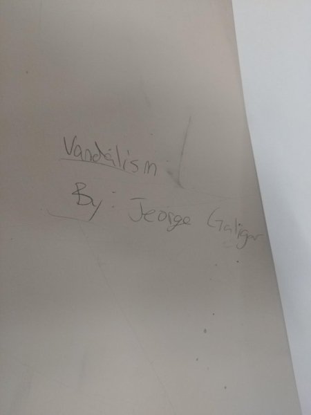 handwriting - Vandalism by Teorge Galig