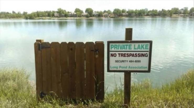 private lake no trespassing sign - Private Lake No Trespassing Security 4848095 Long Pond Association
