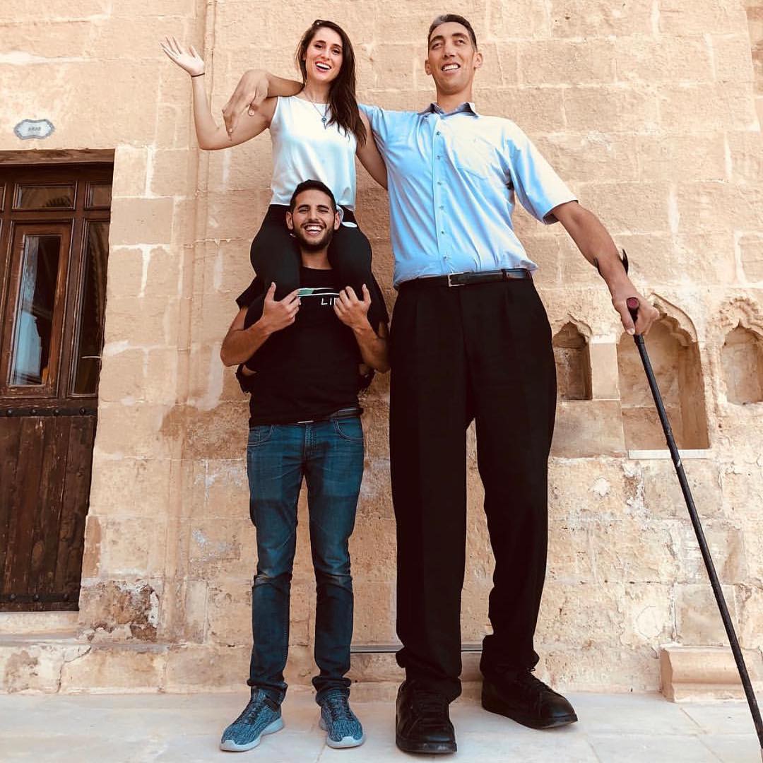 Sultan Kosen is the world's tallest man at 8 feet tall.