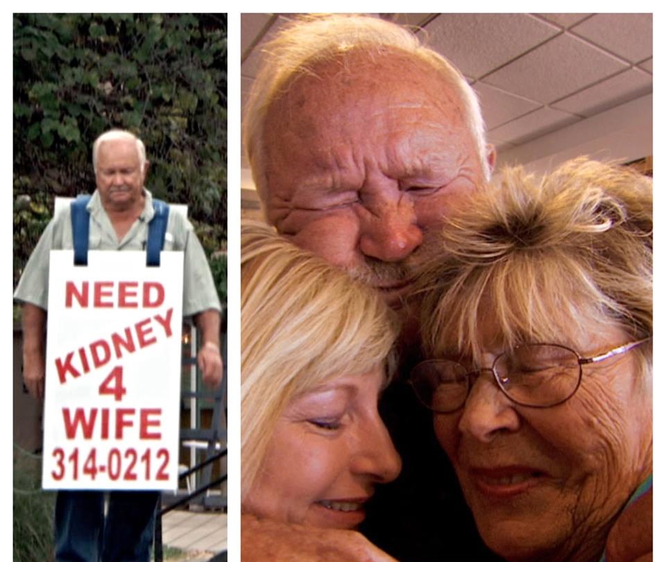 Man begged on the street for a kidney for his wife, and finally got one.