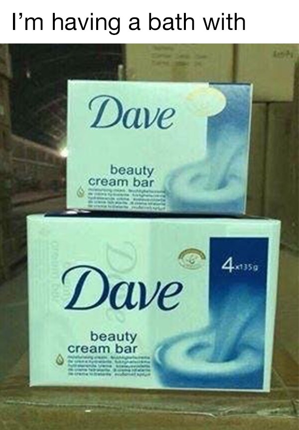 dave beauty cream bar - I'm having a bath with Dave beauty cream bar 4x1350 Dave beauty cream bar