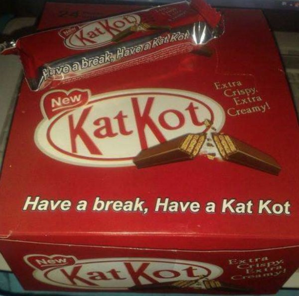 kat kot - Have a break Have a kako New Crispy. Extra Creamy! Katkot Have a break, Have a Kat Kot
