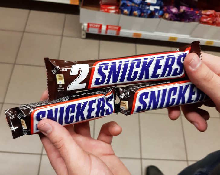 snack - 2 Snickers Snieka Snickers