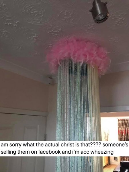 ceiling - am sorry what the actual christ is that???? someone's selling them on facebook and i'm acc wheezing