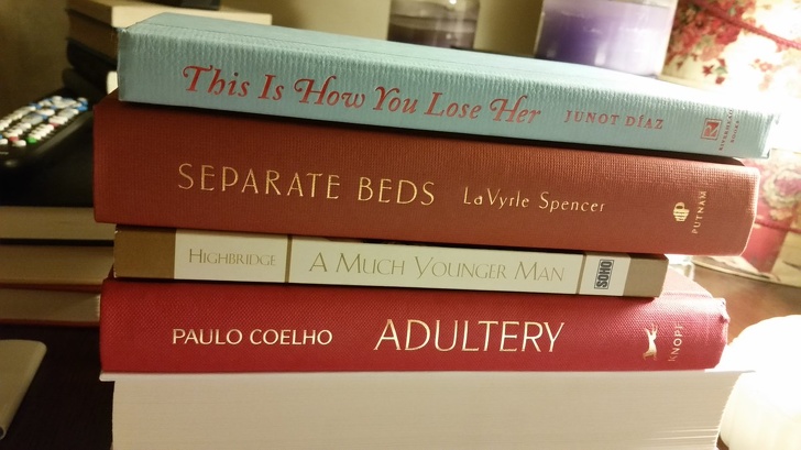 relationship meme of self help book This Is How You Lose Her Yunot Daz Separate Beds Lo Vyrle Spencer Olle Putnan Highbridge A Much Younger Man Soho Paulo Coelho Adultery Nop