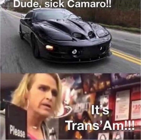 its maam meme - Dude, sick Camaro!! It's Please Trans'Am!!! na