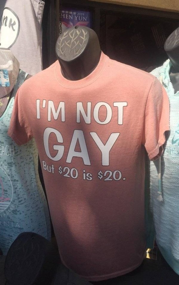 t shirt - Nor 2019 Hen Yun I'M Not Gay out $20 is $20.