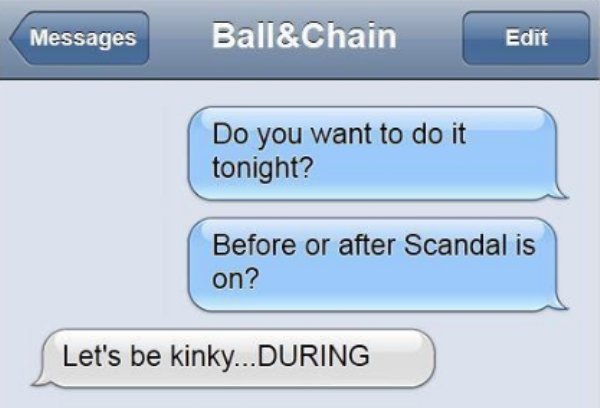 25 Sexts from married people.