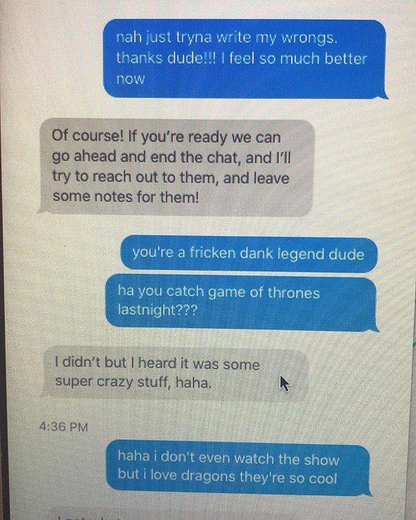 Dude bro makes wacky apology with apple support.