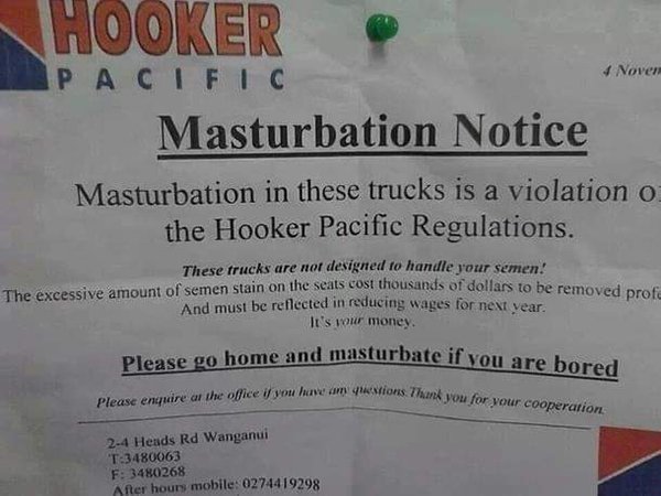 truck driver wanker - Hooker Nover Pacific Masturbation Notice Masturbation in these trucks is a violation o the Hooker Pacific Regulations. These trucks are nor designed to handle your semen of semen stain on the seats cost thousands of dollars to be rem