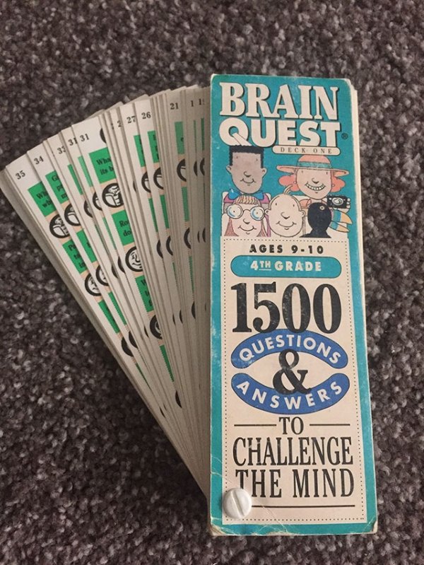 nostalgic 21 Brain Quest 227 26 1 31 31 31 Deck One Aa Ages 910 4TH Grade 1500 Nswe Challenge The Mind