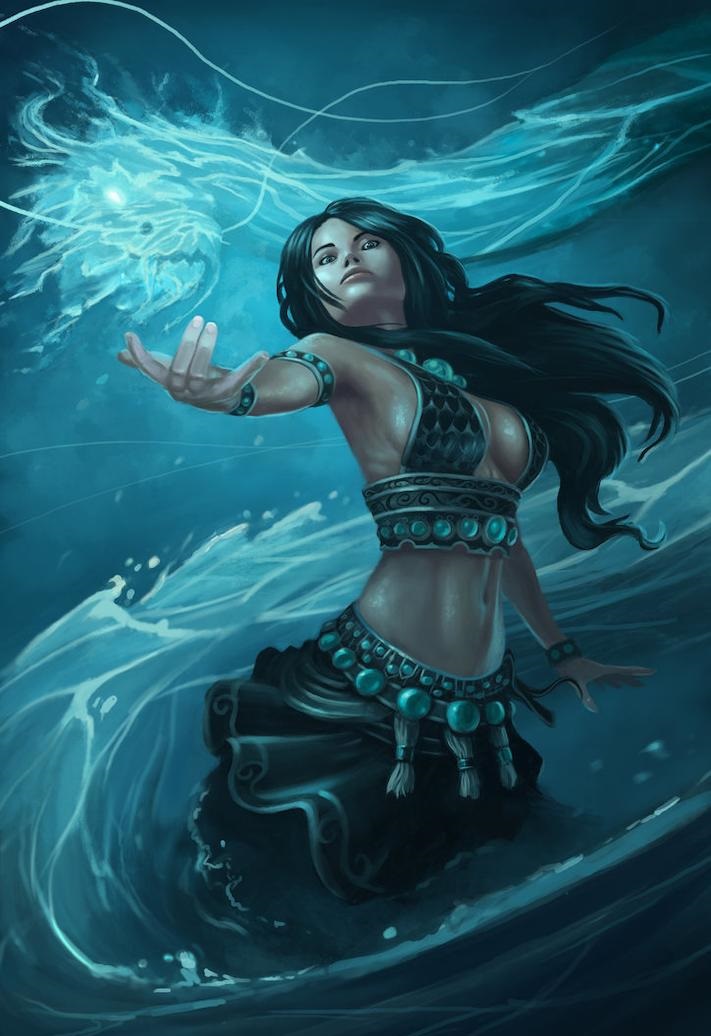 fantasy water sorceress
