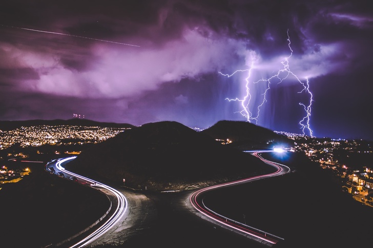 Freaky thunderstorm.