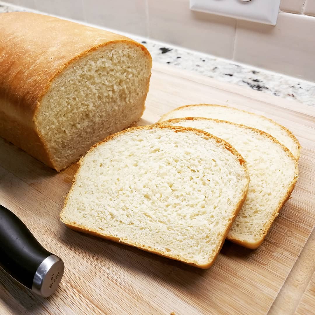 American white bread is as sweet as cake.