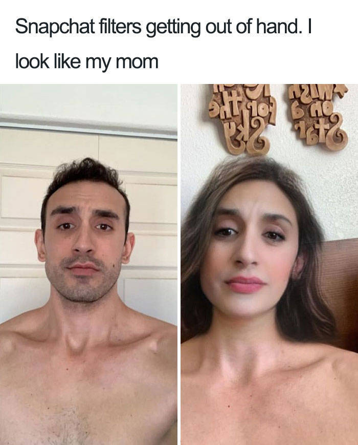 neck - Snapchat filters getting out of hand. I look my mom Un
