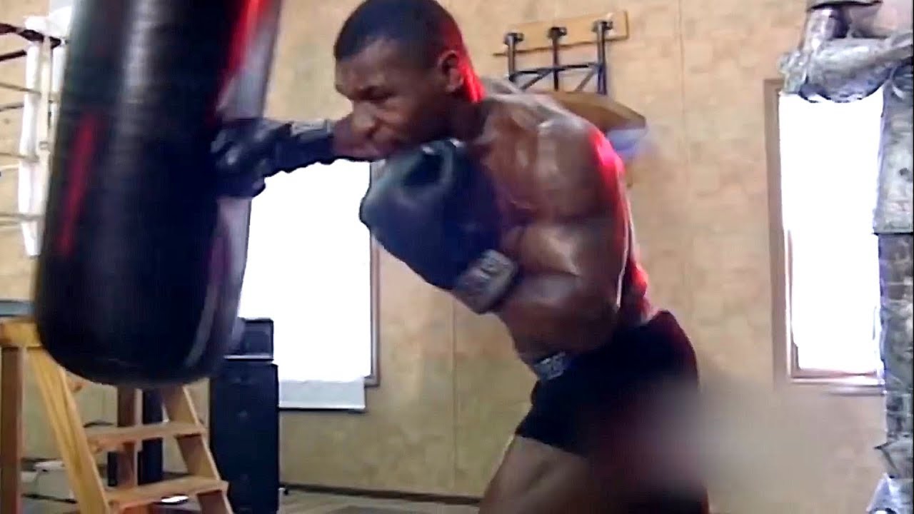 Mike Tyson’s Training Regiment included waking up at 4am, jogging 5-miles. Then he would do 2000 sit-ups, 500 pushups, 500 dips, 500 shrugs and about 30 minutes of neck bridges daily. He repeated this 6 days a week.