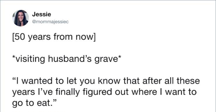20 Tweets of the absurdities that go on in marriage.
