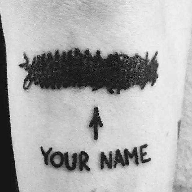 name cover up tattoos - Your Name