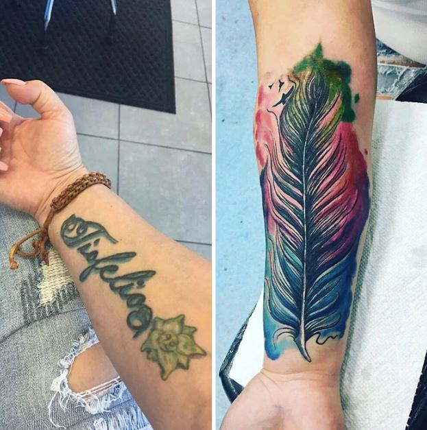 27 People who covered up tattoos of their exes.
