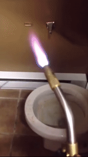 living their best life - GIF of a exploding toilet