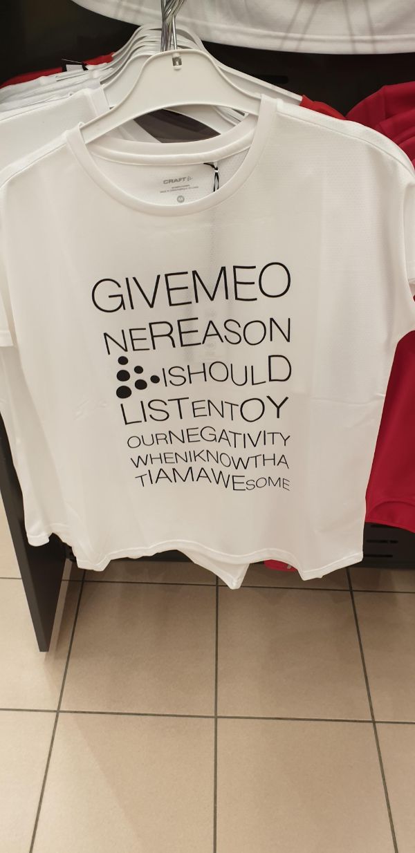 t shirt - Craft Givemeo Nereason Ishould Listentoy Ournegativity Wheniknowtha Tamawesome