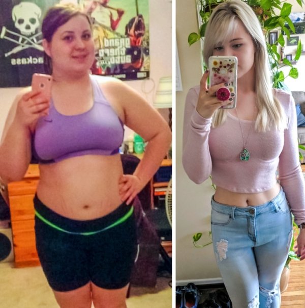 weight loss 4 year transformation female