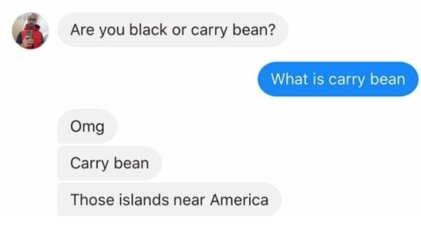 website - Are you black or carry bean? What is carry bean Omg Carry bean Those islands near America