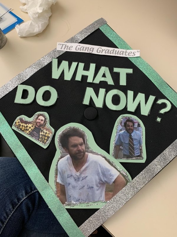 poster - "The Gang Graduates" What Do Now Uk