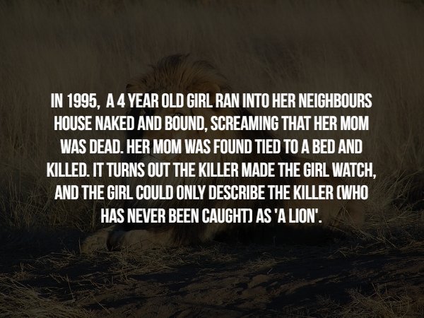 15 Creepy facts about unsolved murders.