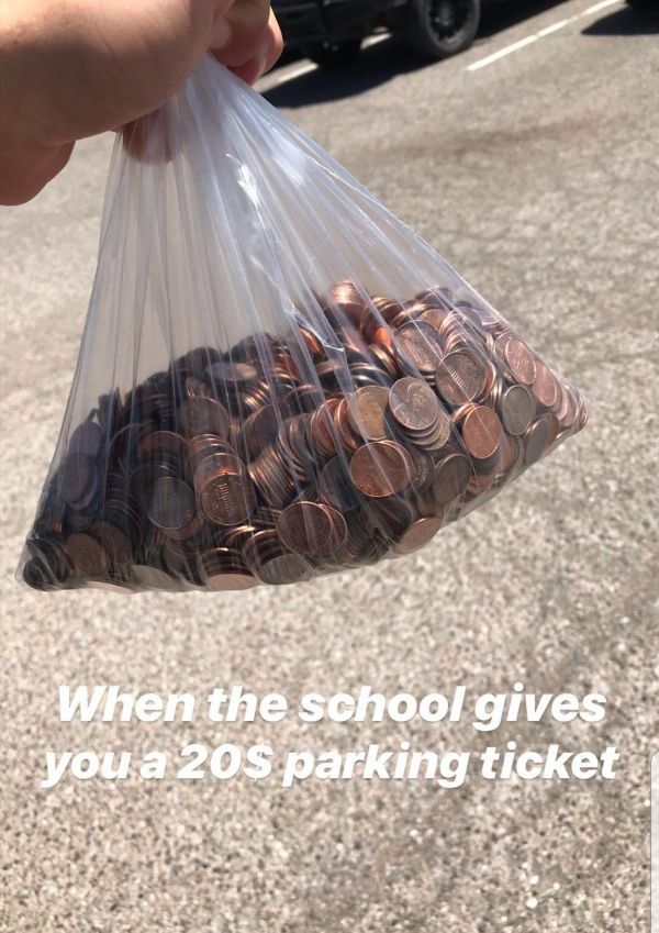 madlads - When the school gives you a 20s parking ticket