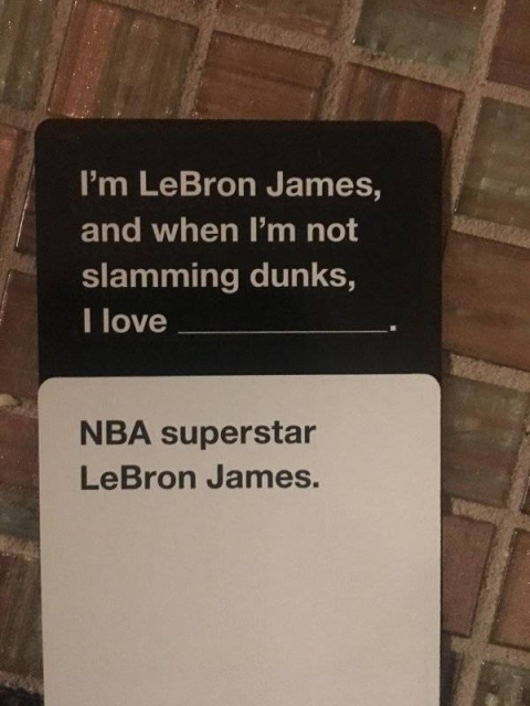 sign - I'm LeBron James, and when I'm not slamming dunks, I love Nba superstar LeBron James.