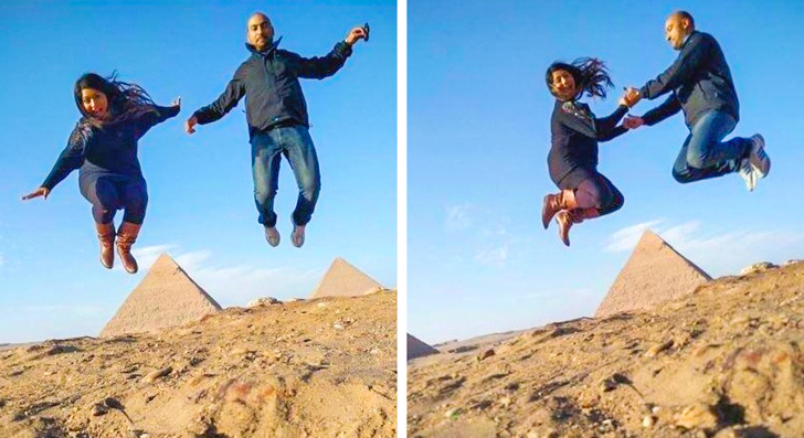 She had no one to see the pyramids with so she took her Uber driver.