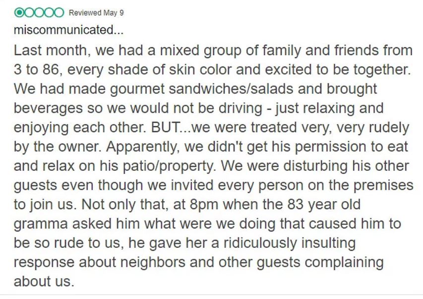 Motel Owner Gives The Perfect Response To A Biased 1 Star Review
