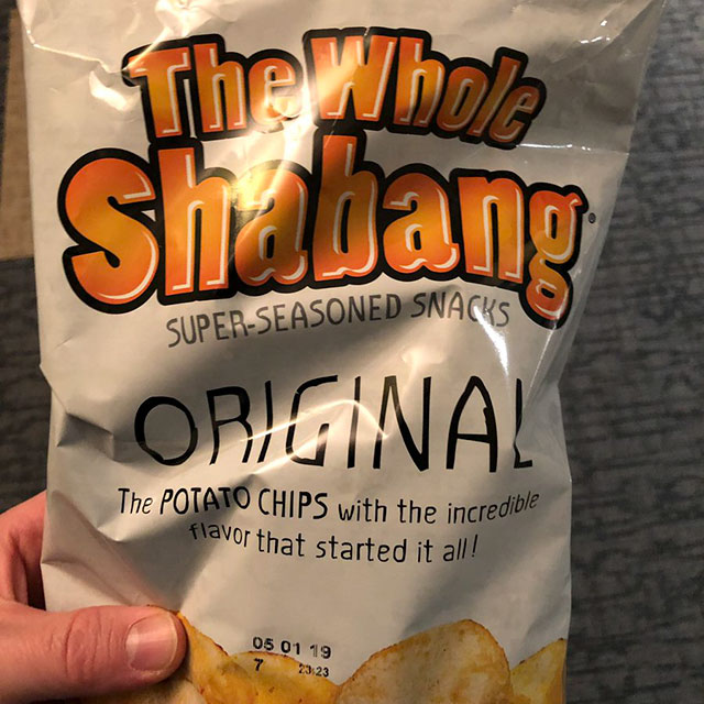 “The Whole Shabang” potato chips are available almost exclusively from US Prison system commissaries.