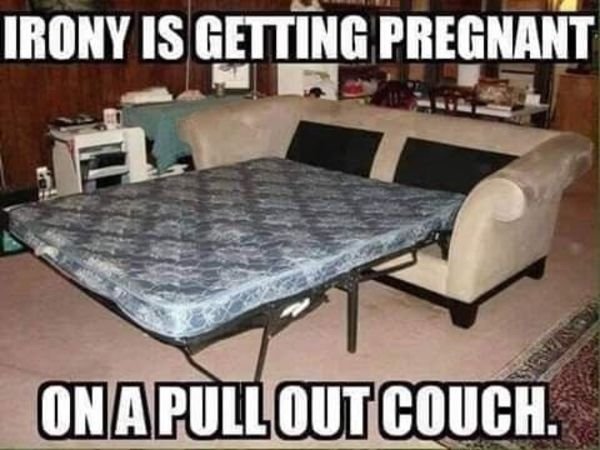irony is getting pregnant on a pull out couch - Irony Is Getting Pregnant On A Pull Outcouch.