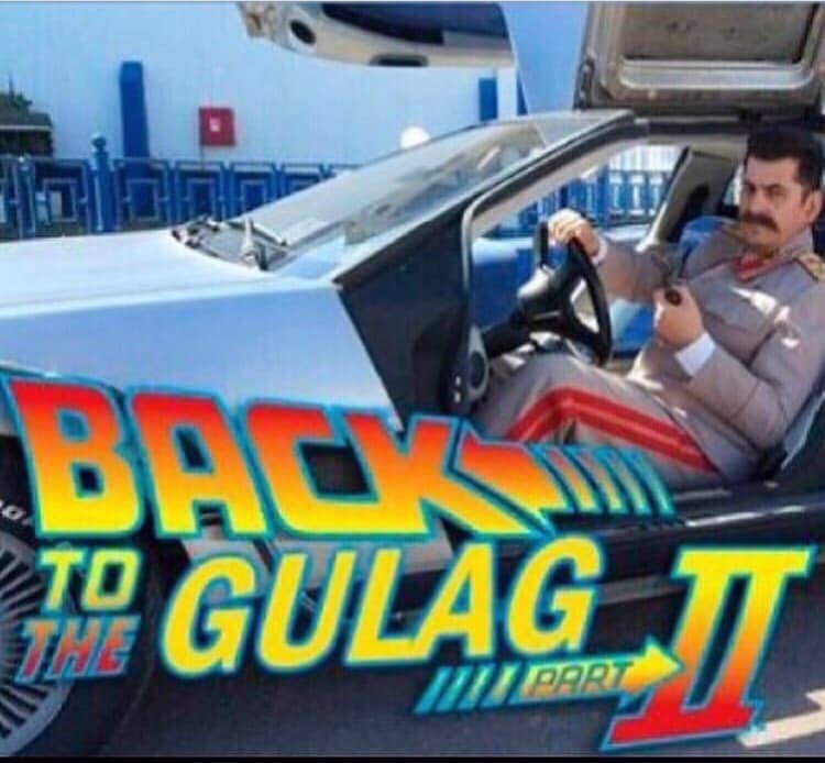funny memes - meme of stalin back to the future - To Gulag T