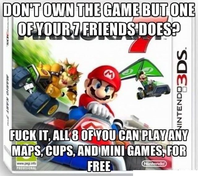 mario kart 7 3ds pal - Dont Own The Game But One Of Your Friends Does? M Nintendo Fuck It, All 8 Of You Can Play Ay Maps, Cups, And Mini Games, For Free . Www Deglio Troyesional Nintendo