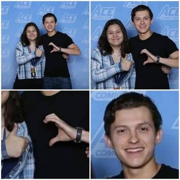 forever alone tom holland with fans - Aac Com