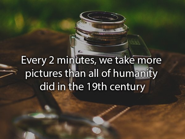 android photography - Every 2 minutes, we take more pictures than all of humanity did in the 19th century