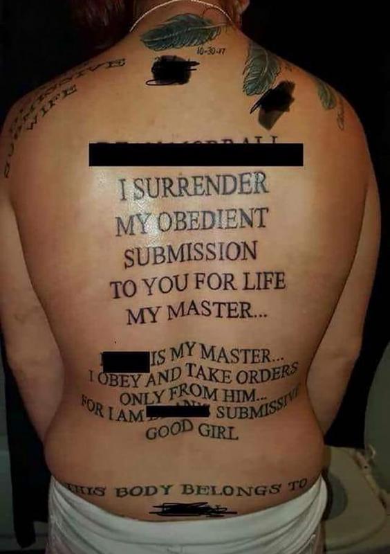 Wife gets tattoo for her husband.