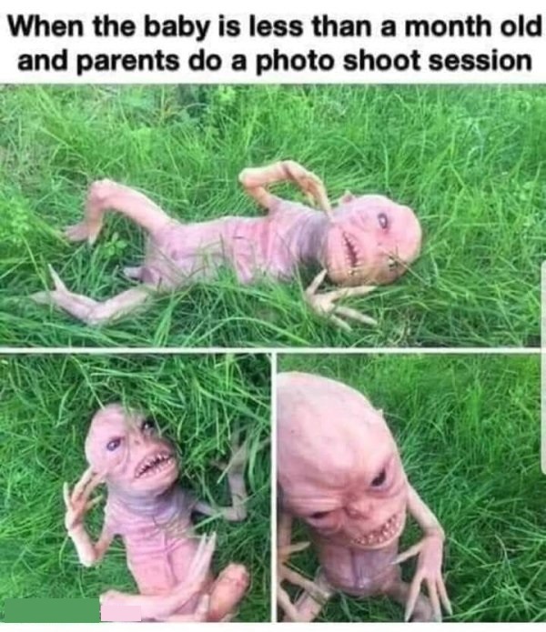 baby is less than a month old - When the baby is less than a month old and parents do a photo shoot session