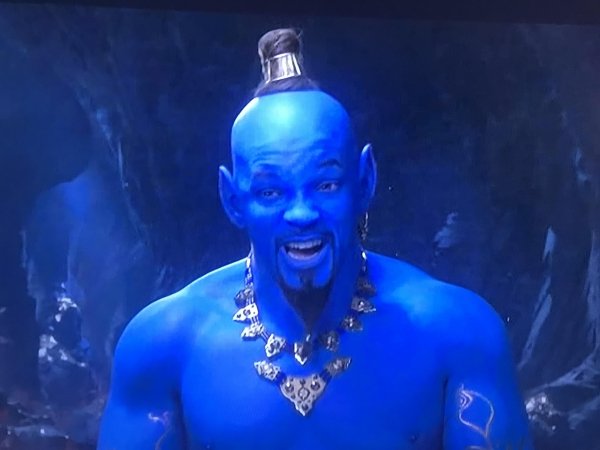 will smith doing blue face