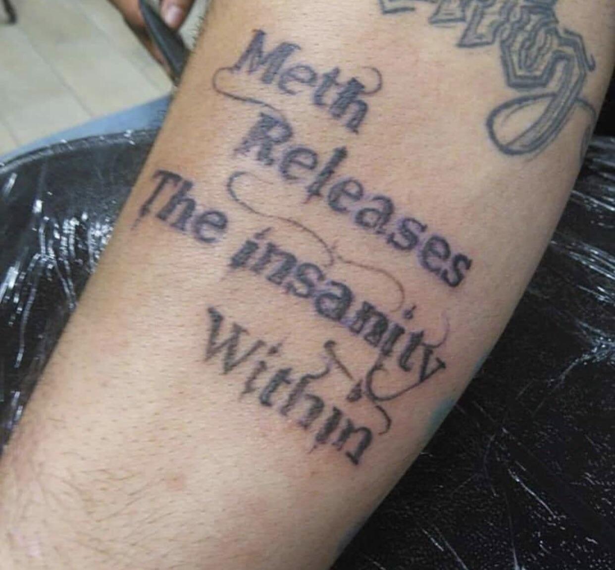 insanity tattoo - Meth Releases The insanity Within
