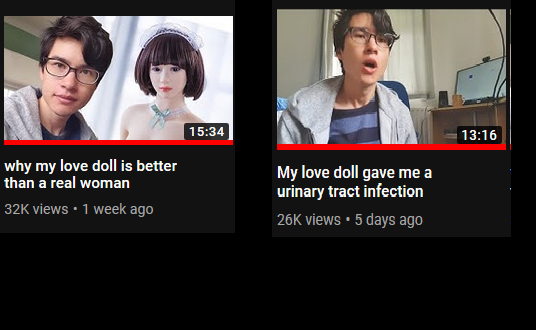 my love doll gave me urinary - why my love doll is better than a real woman 326 views 1 week ago My love doll gave me a urinary tract infection 26K views 5 days ago