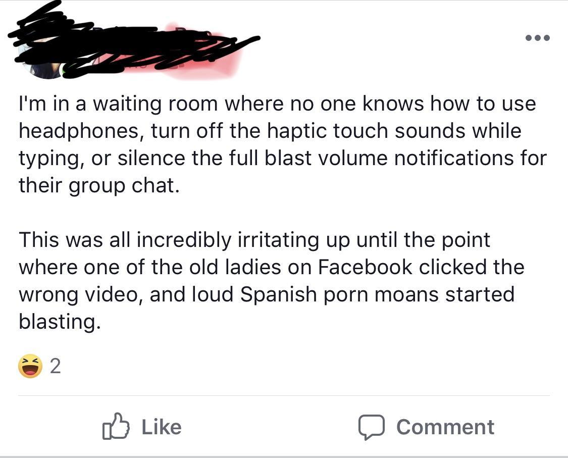 online liars- angle - I'm in a waiting room where no one knows how to use headphones, turn off the haptic touch sounds while typing, or silence the full blast volume notifications for their group chat. This was all incredibly irritating up until the point