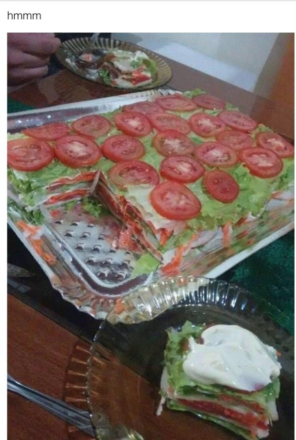 salad lasagna reddit - hmmm
